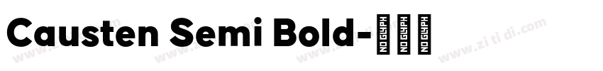 Causten Semi Bold字体转换